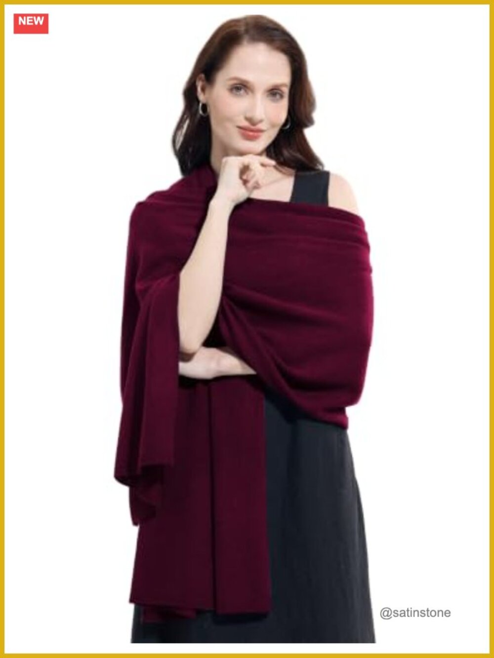 Extra Large Cashmere Blend Wrap Scarf Shawl for Women Travel 87"x28"